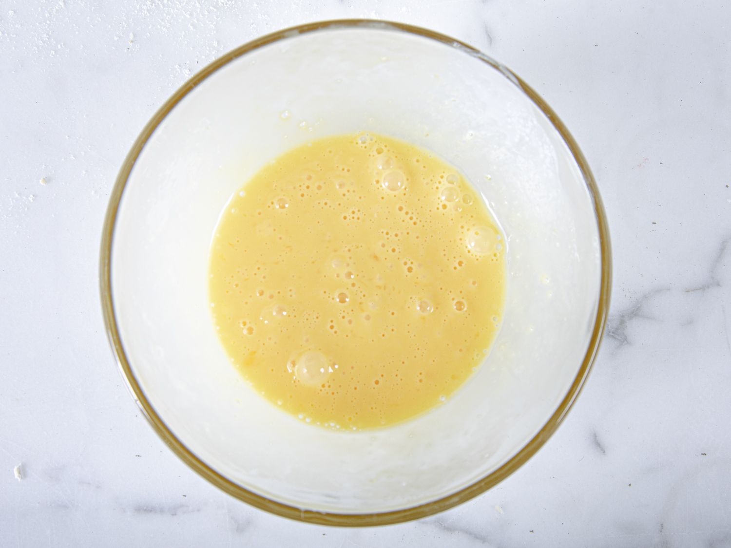 Egg wash in a bowl