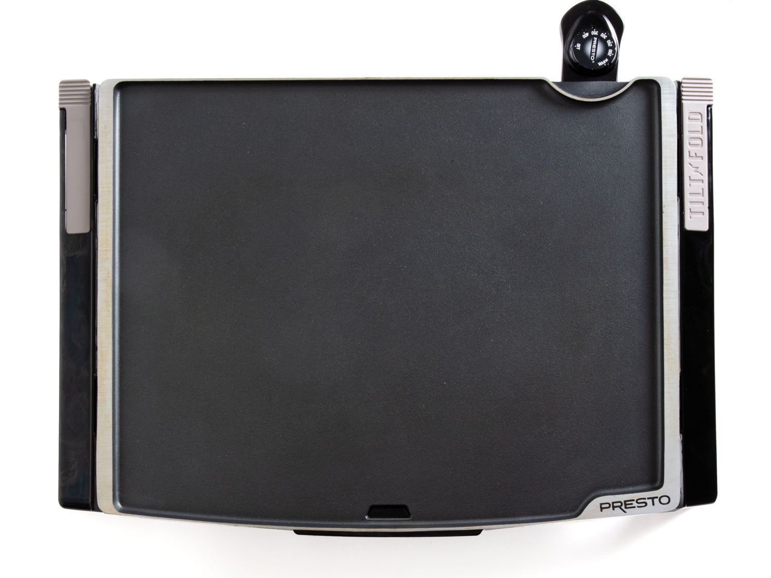 Overhead of Presto Tilt-N-Fold griddle.