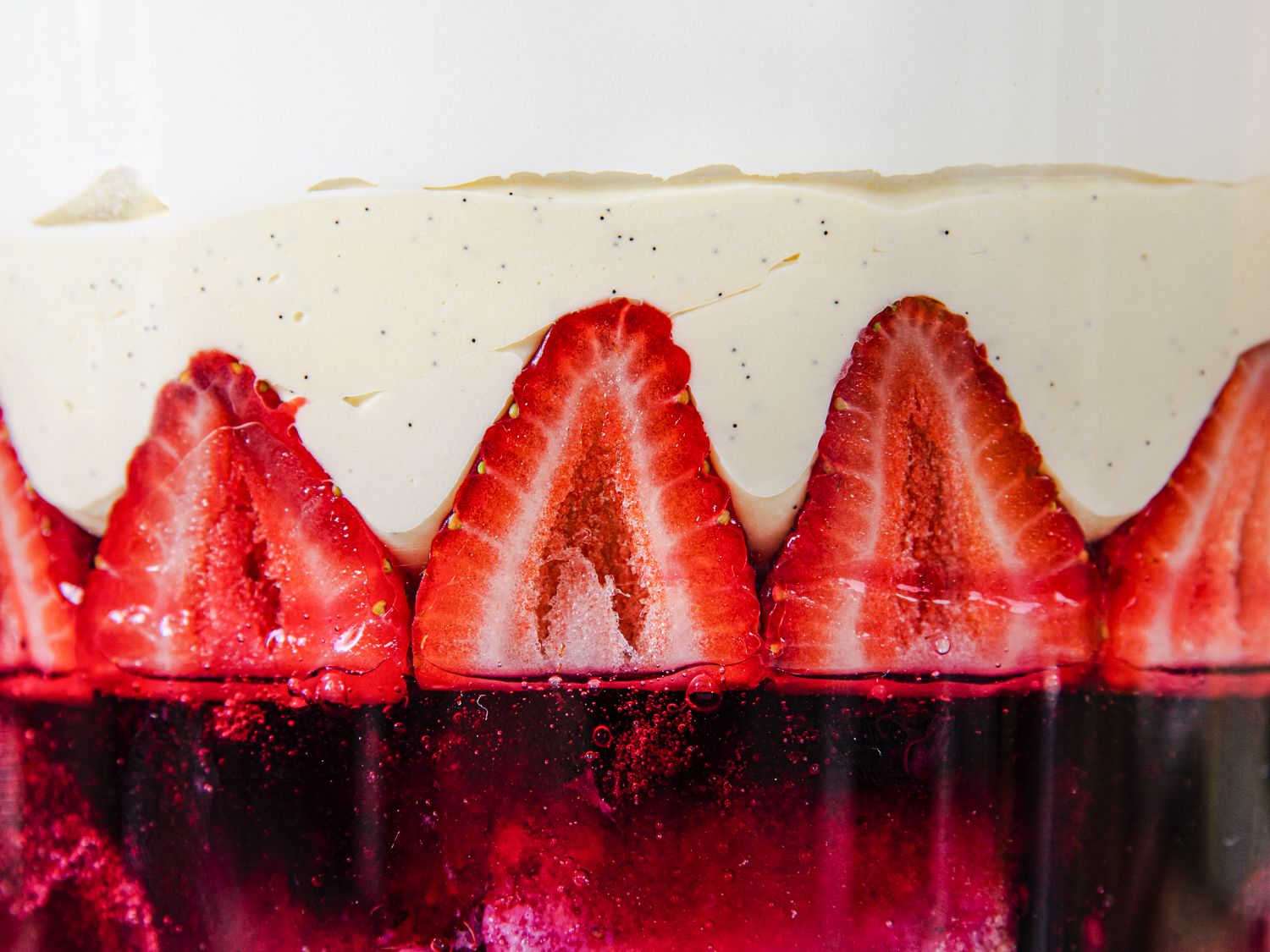 Side view of trifle