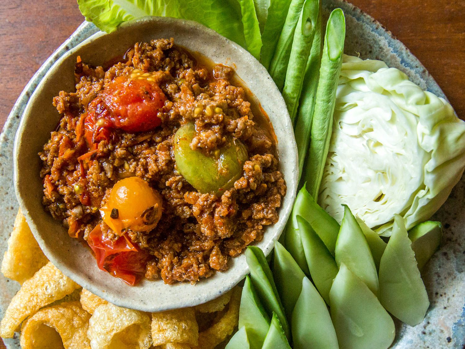 Nam Prik Ong (Thai Pork and Tomato Chile Dip)