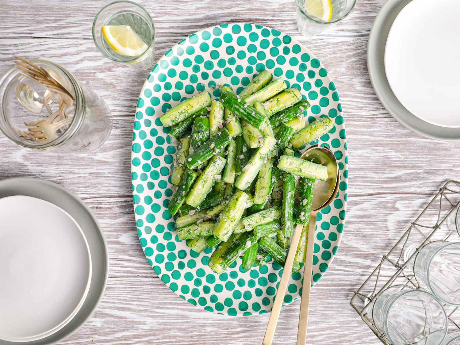 creamy cucumber salad