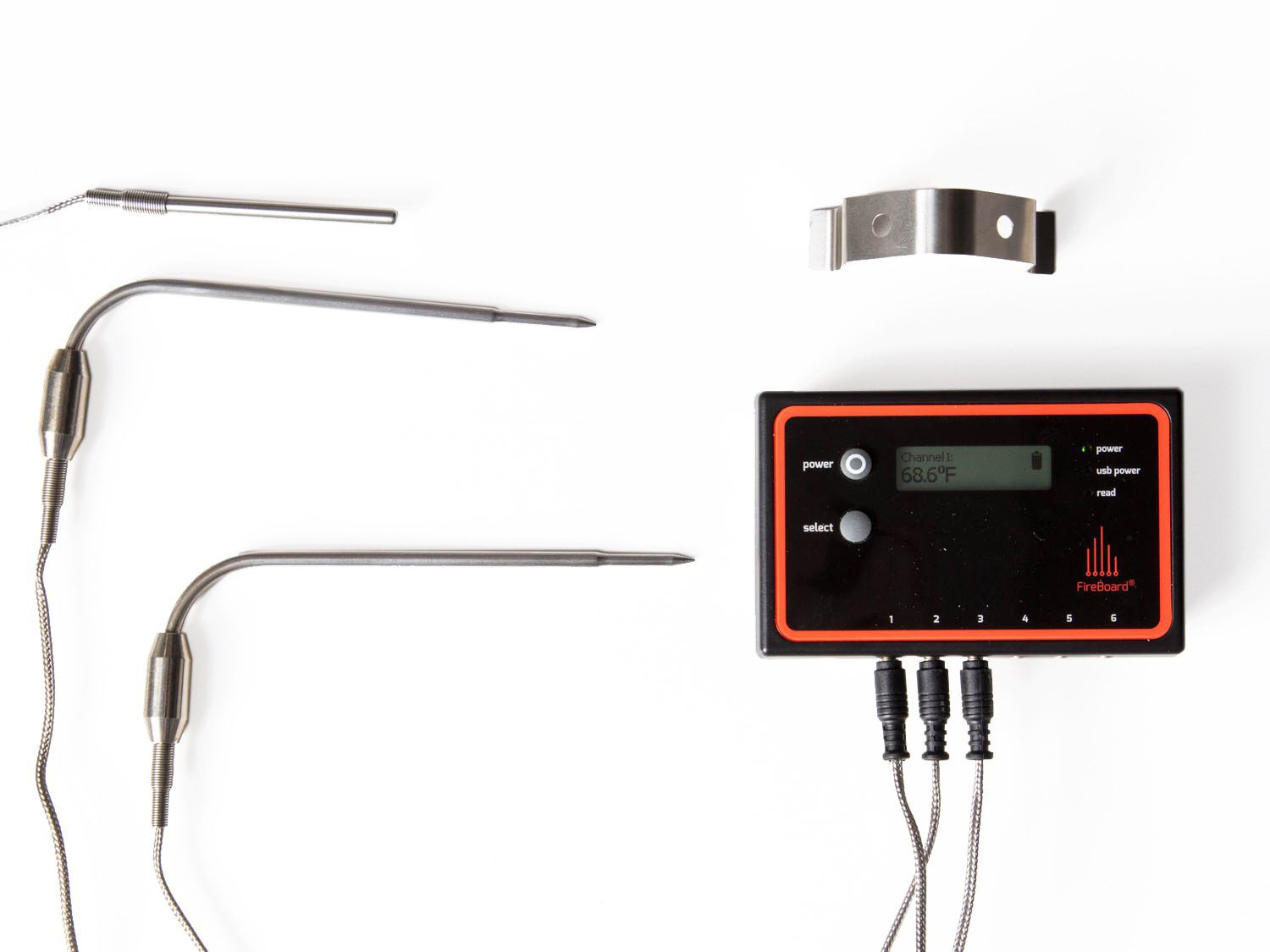 FireBoard thermometer against a white background