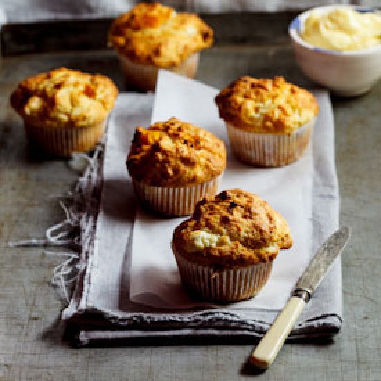Pumpkin & Goat’s cheese muffins
