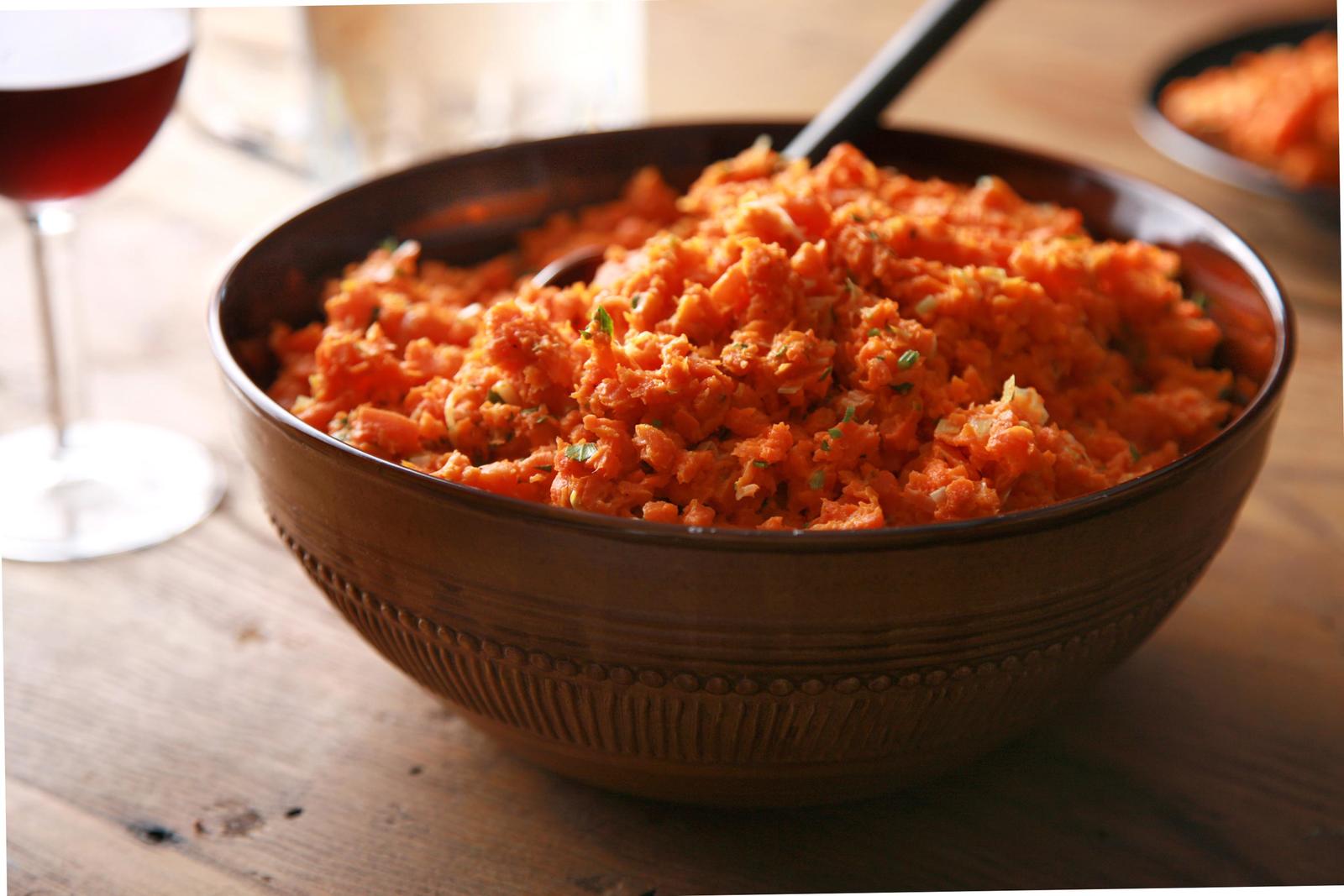 Carrot Leek and Parsley Mash