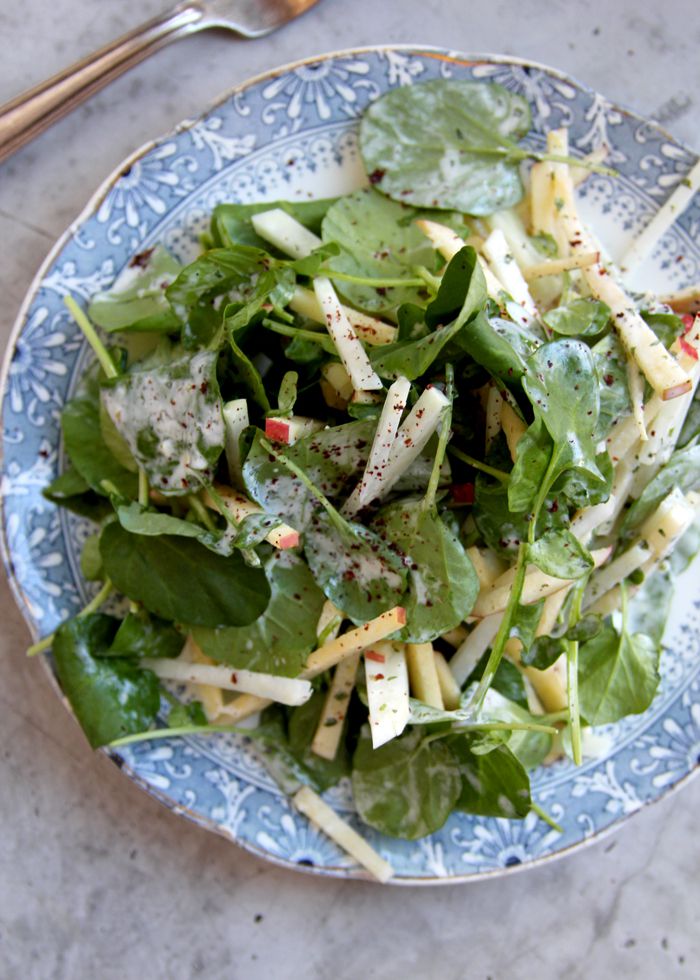 For a twist on the classic Waldorf salad, try tossing sweet apples with crisp watercress and nutty kohlrabi in a sumac-infused yogurt dressing. Get the recipe for <a href="https://www.saveur.com/kohlrabi-apple-and-watercress-salad-with-sumac-yogurt-dressing-recipe/">Kohlrabi and Watercress Salad with Yogurt Dressing</a>