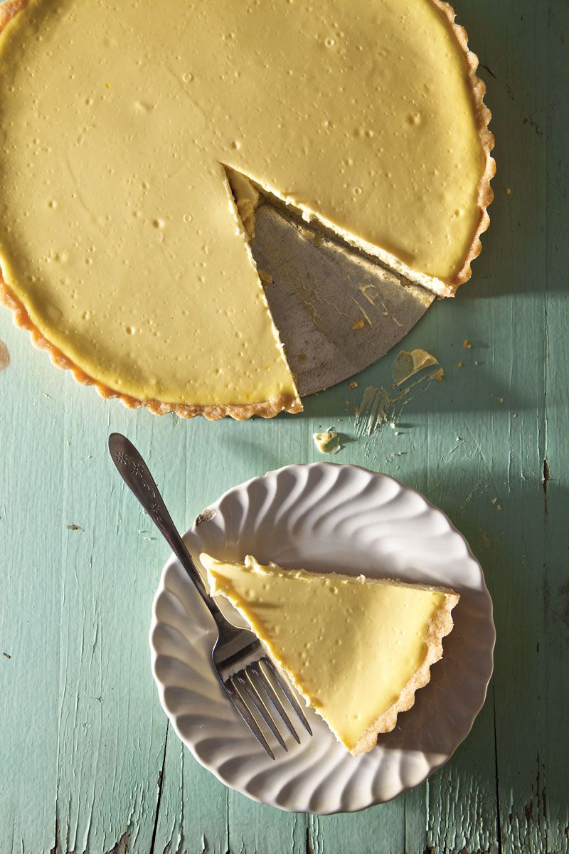 Labneh, a thick strained yogurt, is the base for this vanilla-spiked tart. Get the recipe for <a href="https://www.saveur.com/article/recipes/labneh-tart/">Labneh Tart</a>