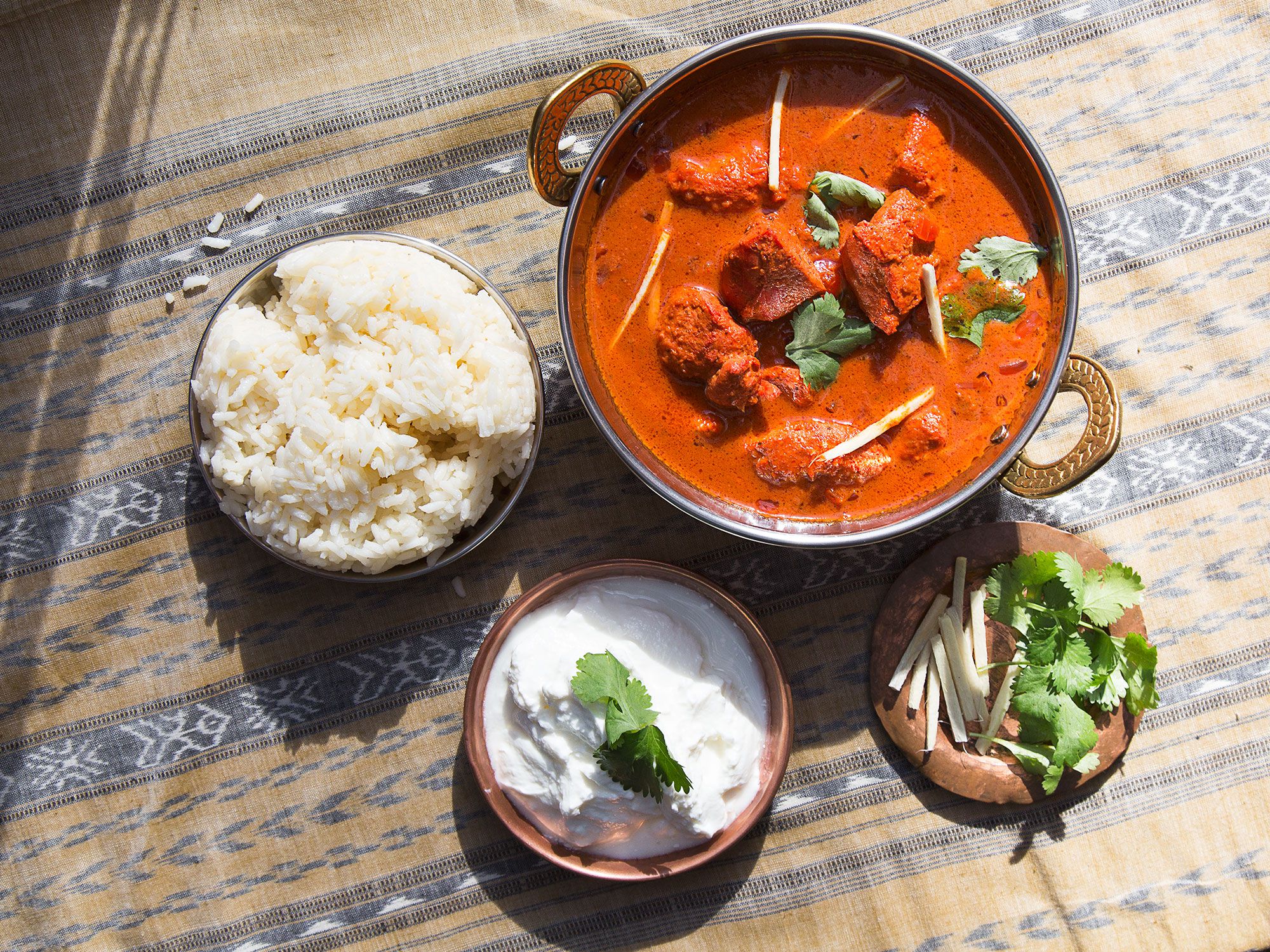 Our version of the classic is lighter, fresher, and brighter than what you'll get at most restaurants. Get the recipe for <a href="http://www.saveur.com/article/Recipes/Chicken-Tikka-Masala">Chicken Tikka Masala</a>