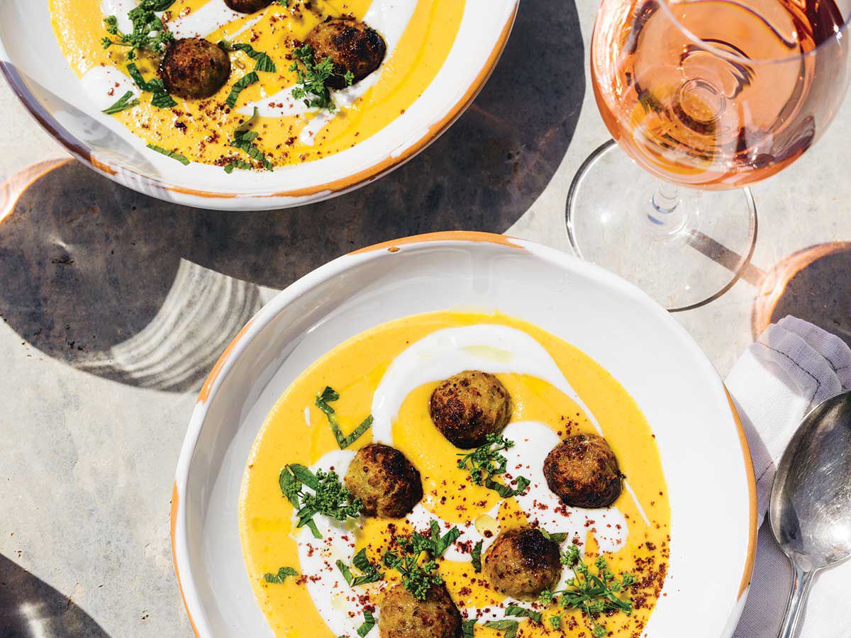 "Spices have always fascinated me. I collect them from all over the world," says Giorgia Goggi, who accents this soup with Middle Eastern sumac and Indian garam masala. If you can't find fresh yellow tomatoes, red will work just as well. Get the recipe for <a href="https://www.saveur.com/yellow-tomato-soup-lamb-meatballs-yogurt-mint-recipe/">Yellow Tomato Soup with Lamb Meatballs, Yogurt, and Mint</a>