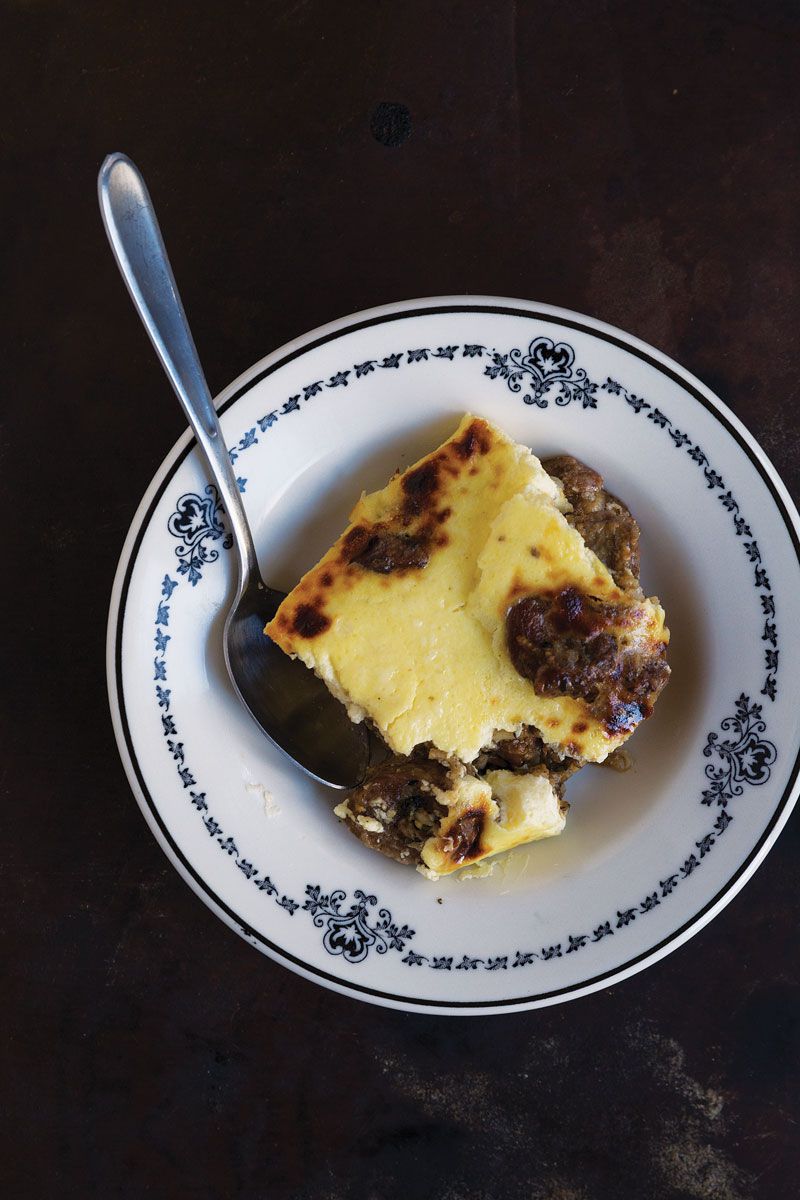 Garlicky lamb and rice baked under a thick, tart veil of yogurt is a dish beloved throughout Albania. Get the recipe for <a href="https://www.saveur.com/article/recipes/tave-kosi-albanian-baked-lamb-and-rice-with-yogurt/">Albanian Baked Lamb and Rice with Yogurt (Tavë Kosi)</a>