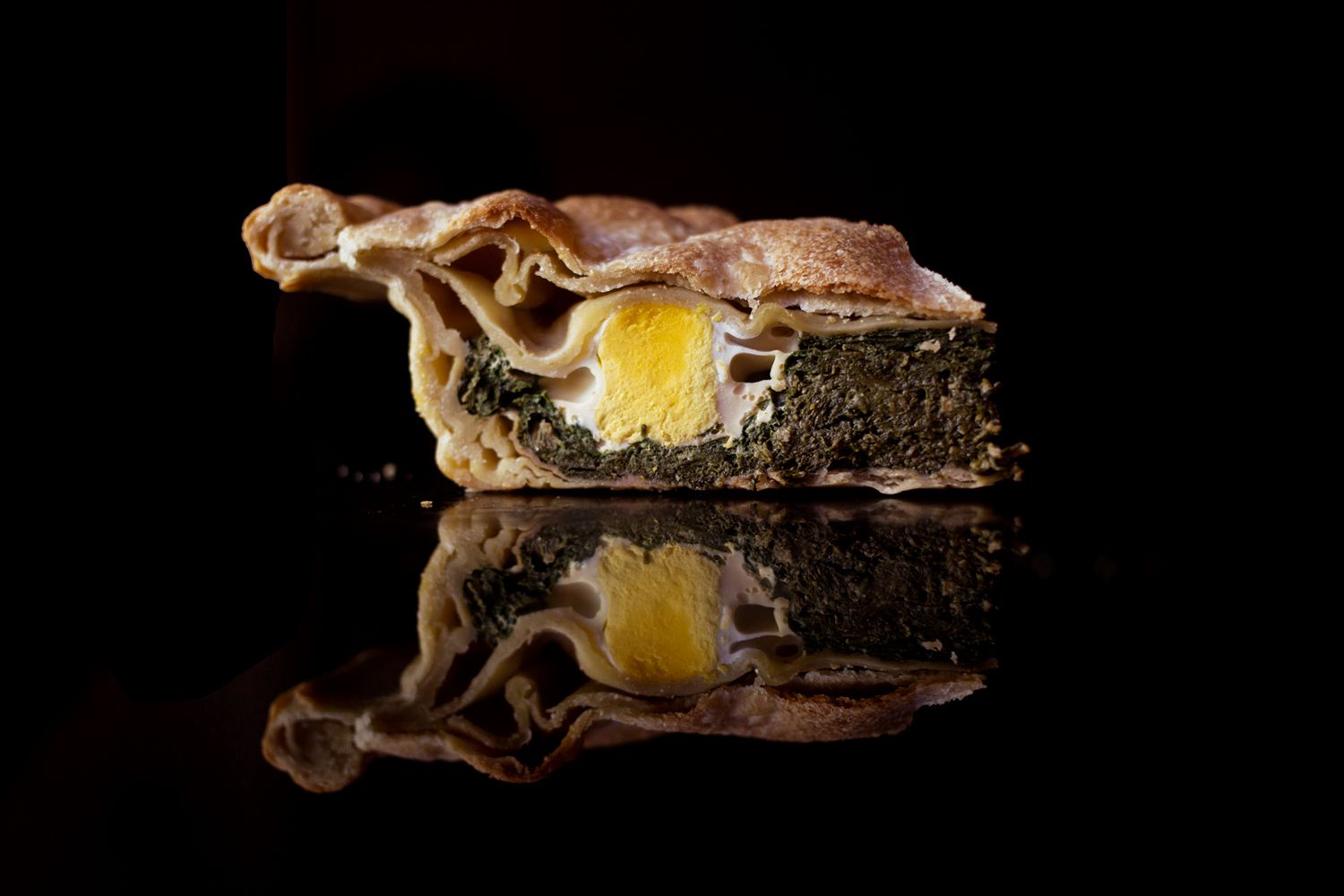 This epic Genoese tart, filled with swiss chard, was traditionally made with 33 layers of dough—one for each year of Christ's life. Get the recipe for <a href="https://www.saveur.com/article/Recipes/Eastertide-Tart/">Eastertide Tart (Torta Pasqualina)</a>