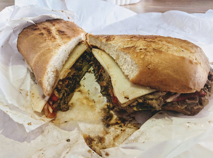 Look at this butt-ugly pressed pork adobo sandwich. Don’t feel sorry for this guy—it still got inhaled. Look at this butt-ugly pressed pork adobo sandwich. Don’t feel sorry for this guy—it still got inhaled.