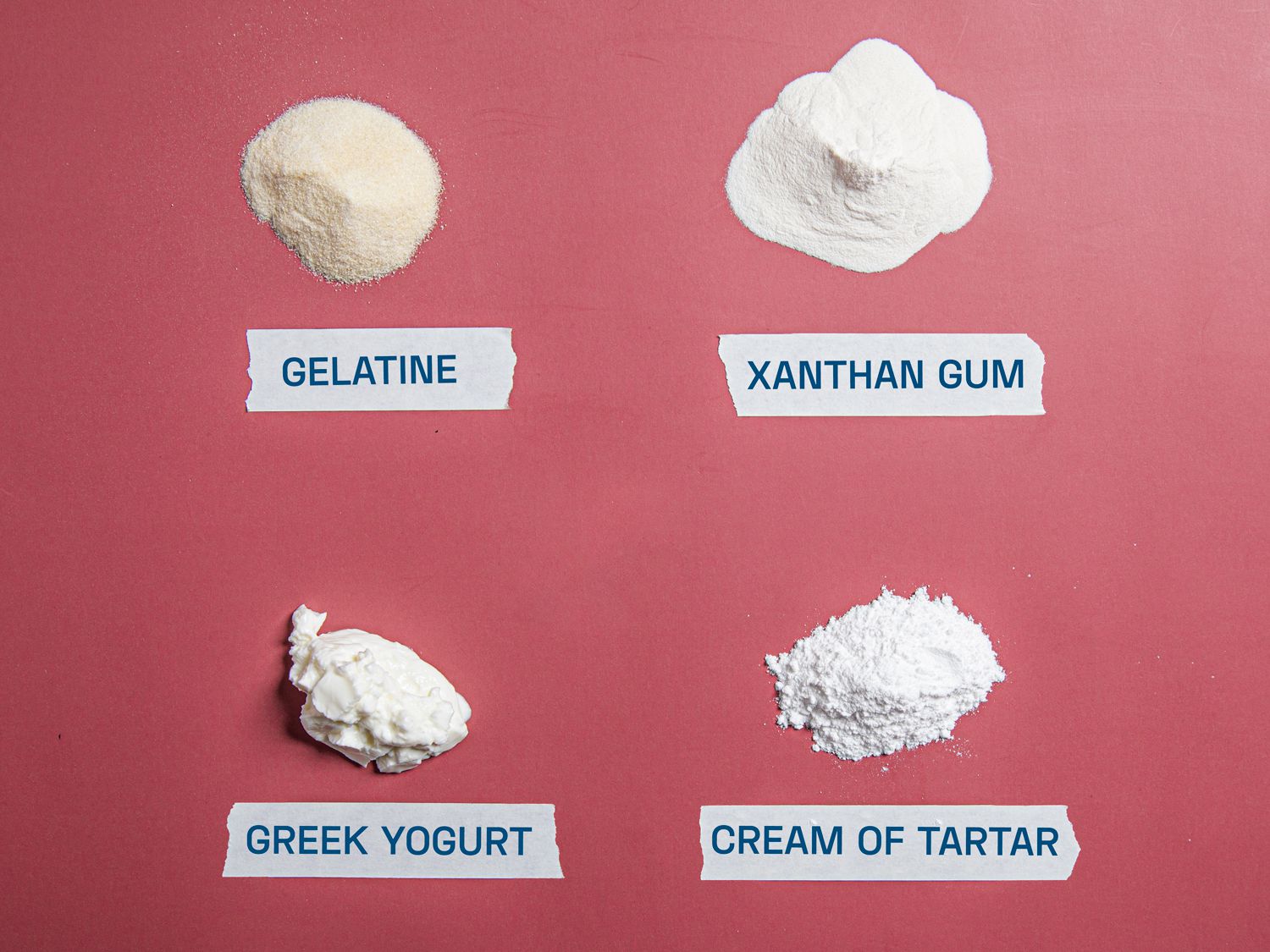Options for stabilizing whipped cream